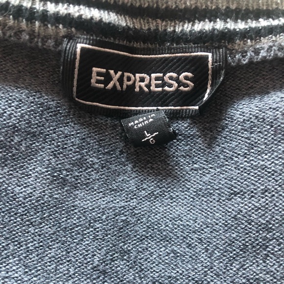 Men’s Express V-Neck Sweater - Picture 2 of 2